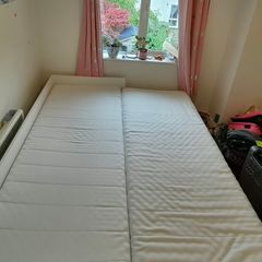 FREE IKEA BRIMNES Day Bed with 2 Mattresses, Excellent Condition