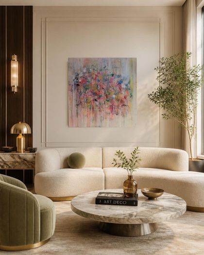 Original Painting Original Floral in Abstract Irish Art