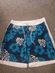 Short  ..  Summer Swim Shorts "Sneaker Freak" Colour: Blue .. Size: Medium