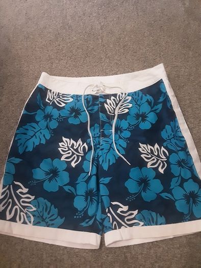 Short  ..  Summer Swim Shorts "Sneaker Freak" Colour: Blue .. Size: Medium