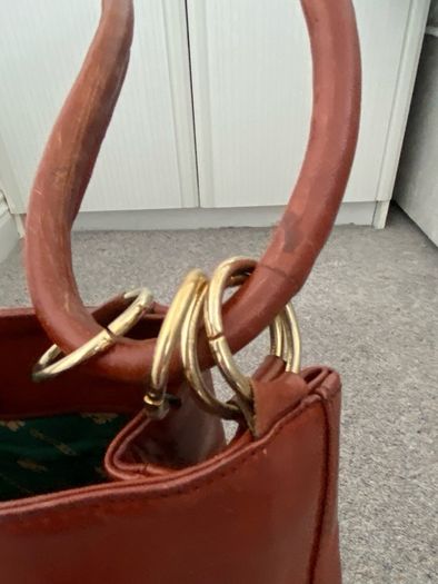 Genuine leather vintage bag.