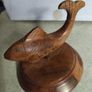 Wooden Fish on wood plinth home decore Image 8