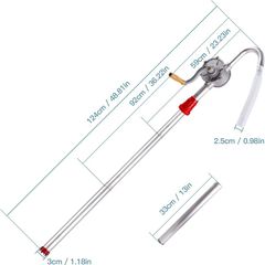 Oil Barrel Pump,Aluminum Alloy Rotary Hand Crank Oil Barrel Drum Pump for Petrol Diesel Fuel Garage Hand Drum Barrel Pump Tool