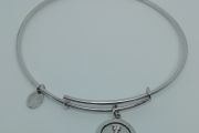 Chrysalis Rhodium Plated Silver Expandable Initial 'I' Bangle New Without Tags CAN POST