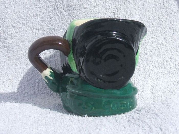 ROYAL DOULTON (D6045) - a vintage miniature character jug of Sairey Gamp (c.1940's). An early issue, scarcer thus.