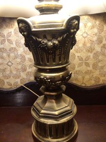Huge rare very heavy stunning brass lamp