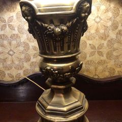 Huge rare very heavy stunning brass lamp