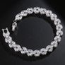 Crystal Bridal Wedding Silver Bracelet Image 2