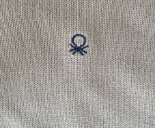 Benetton cotton beige kids jumper 8-9 years