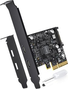 LDLRUI PCIe to 2-Port USB-C 3.2 Gen2 Expansion Card