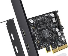 LDLRUI PCIe to 2-Port USB-C 3.2 Gen2 Expansion Card