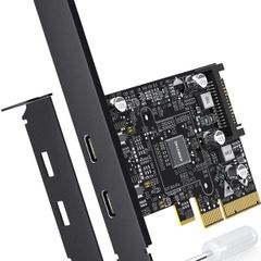 LDLRUI PCIe to 2-Port USB-C 3.2 Gen2 Expansion Card