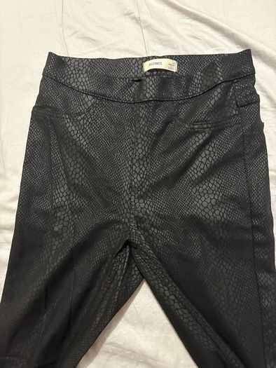 Black Snakeskin Jeggings
