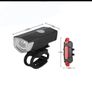 Bike Light, USB LED Rechargeable, Front and rear, Headlight Lamp Flashlight Cycling Safety Warning Light Image 3