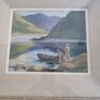 Framed painting Fishing on Lake Bea Orpen HRHA On board  gouache on board Medium: signed  lower right Image 3