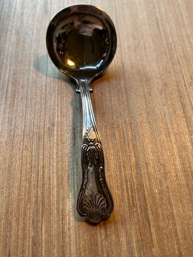 Vintage Sheffield Silver Plate Sauce Ladle with Kings pattern