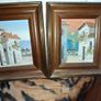 Pair of small signed oil painting Image 2