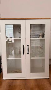 Ikea Skruvby Glass Door Cabinet
