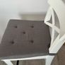 White breakfast bar stool x 3 Image 3
