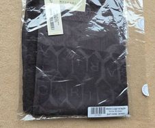 Bvlgari black logo silk/wool stole