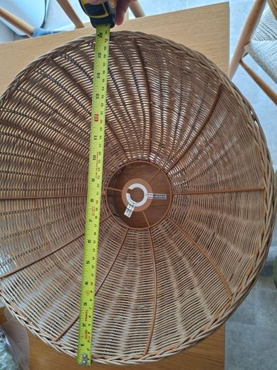 Rattan lampshade