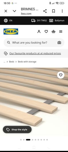 IKEA double storage bed