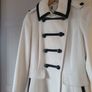 Military Style White Winter Coat Image 7