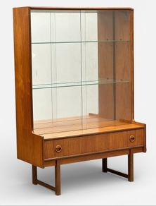 Mid Century Turnidge of London Display Cabinet / Bookcase