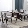 Set of 4 Velvet Dining Room Chairs Image 9