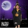 Halloween Costume Children's Pumpkin Bat Cape with Hat for Halloween Image 4