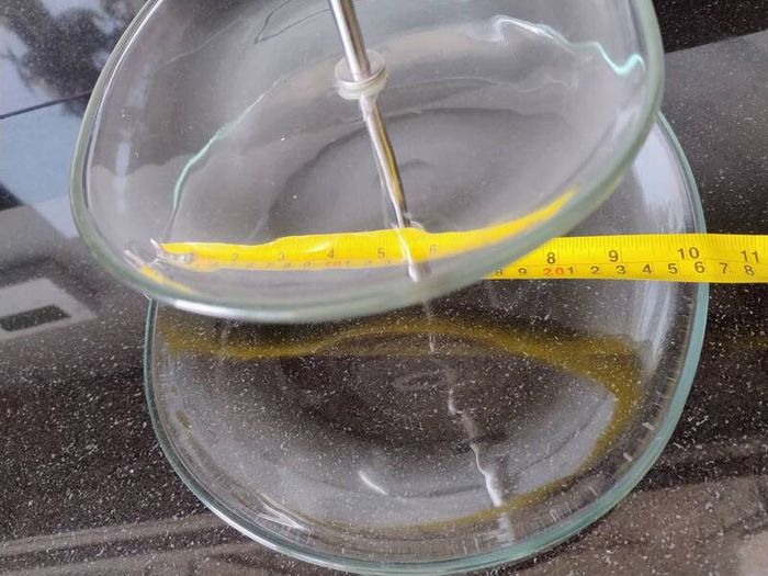 Two Tier Glass Serving Stand