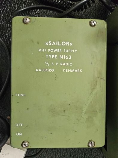 Vintage Sailor RT144B VHF Marine Radio & N163 Power Supply Set