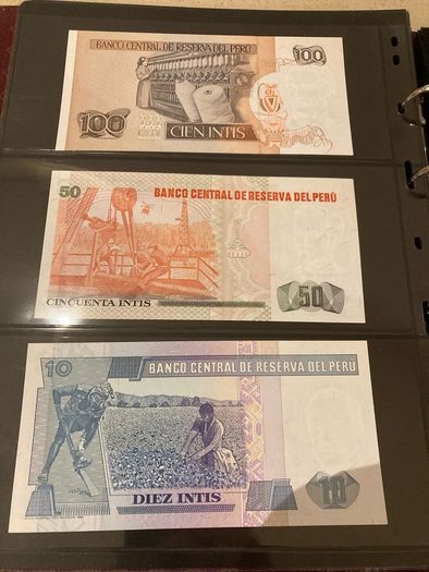 Peru banknotes uncirculated year 1987