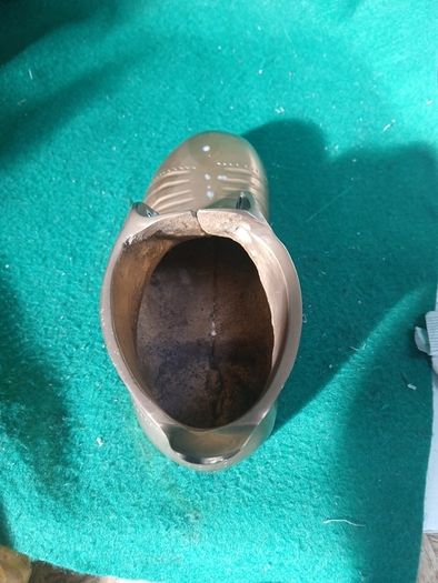vintage brass boot