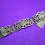 Vintage Turkish Silver Filigrane Depose Paris Souvenir Bracelet 8" Image 5