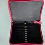 Burgundy leatherette fountain pen or pencil case Image 2