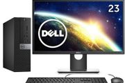 DELL OptiPlex 7050 SFF / Intel Core i7-6700 Vpro Processor Quad Core, USB-C, 16gb Of Ram 512GB M.2 SSD with Dell P2317H 23" Monitor and Brand-new Dell USB Keyboard and Mouse QWERTY - UK - Black