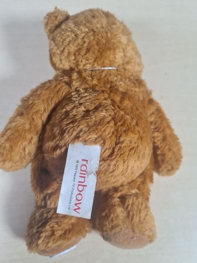Rainbow BUNGLE soft toy teddy plush bean toy beanie Tagged vintage