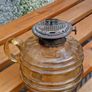 Amber Antique Finger Oil Lamp Base Image 3
