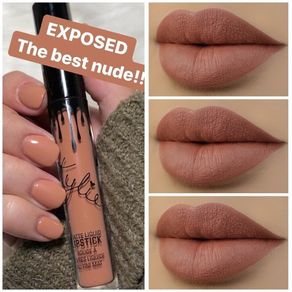 kylie cosmetics matte liquid lipstick in EXPOSED GENUINE