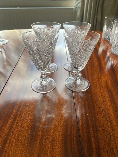 4 Waterford Crystal Dunmore sherry glasses