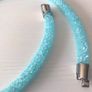 Swarovski Crystaldust Three Spiral Wrap Bangle, Blue Crystals Image 4