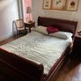 Traditional Wooden Double Bed + Bedside Tables Image 3
