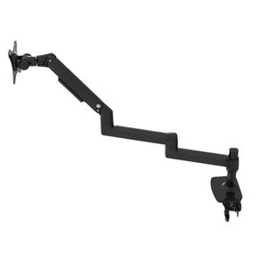 Newscene Extended 3 level Single monitor arm stand in black