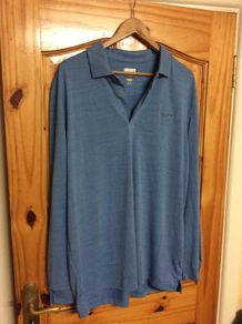 Greg Norman Golf Long Sleeve Polo Shirt Size XL