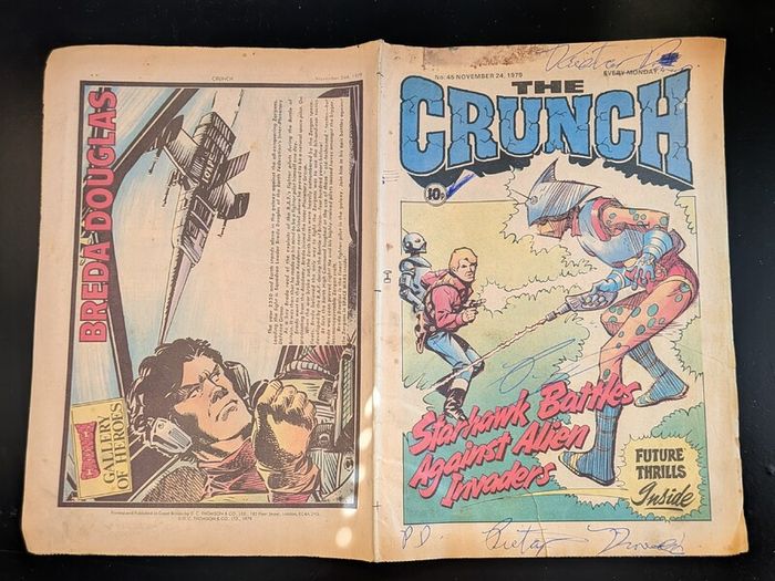 THE CRUNCH Comic No. 45 Nov 24 1979 Vintage DC Thomson British UK Weekly Starhawk