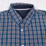 Tommy Hilfiger Blue Plaid Check Long Sleeve Shirt Elbow Patches Size M Image 8