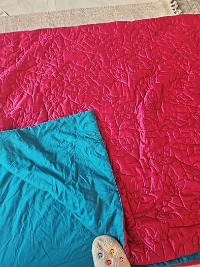cotton and silk king size throw