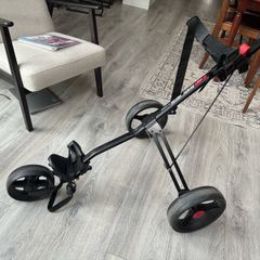 Masters 3 wheel push golf trolley. 3 months old
