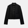 Zara 100% Wool Short Frayed Jacket / Blazer Image 6